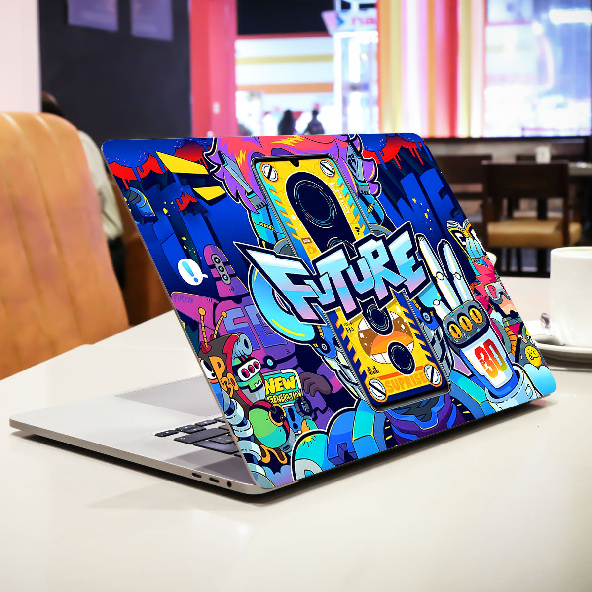 Futuristic Cyberpunk Vision Laptop Skin