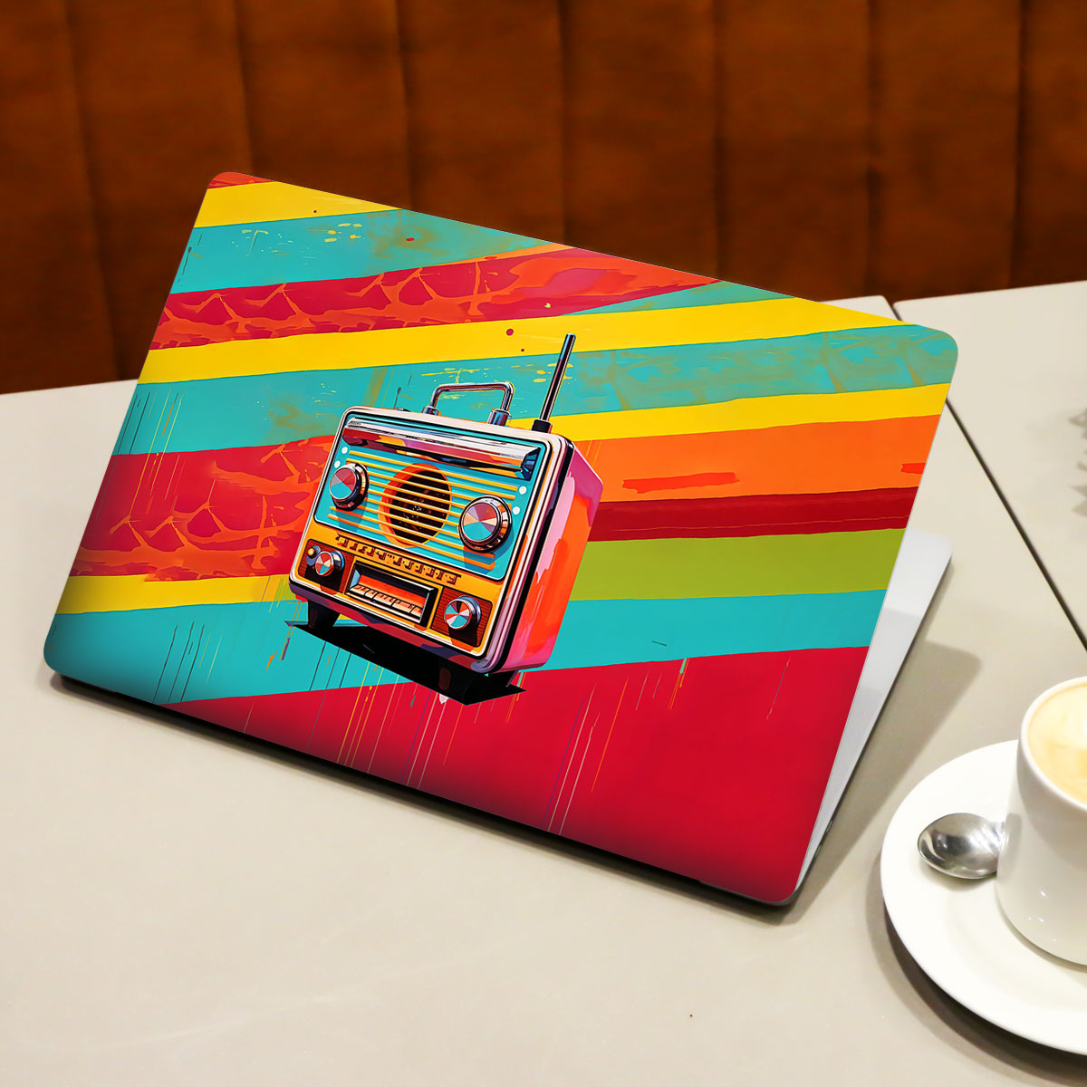 Retro Pop Radio Laptop Skin