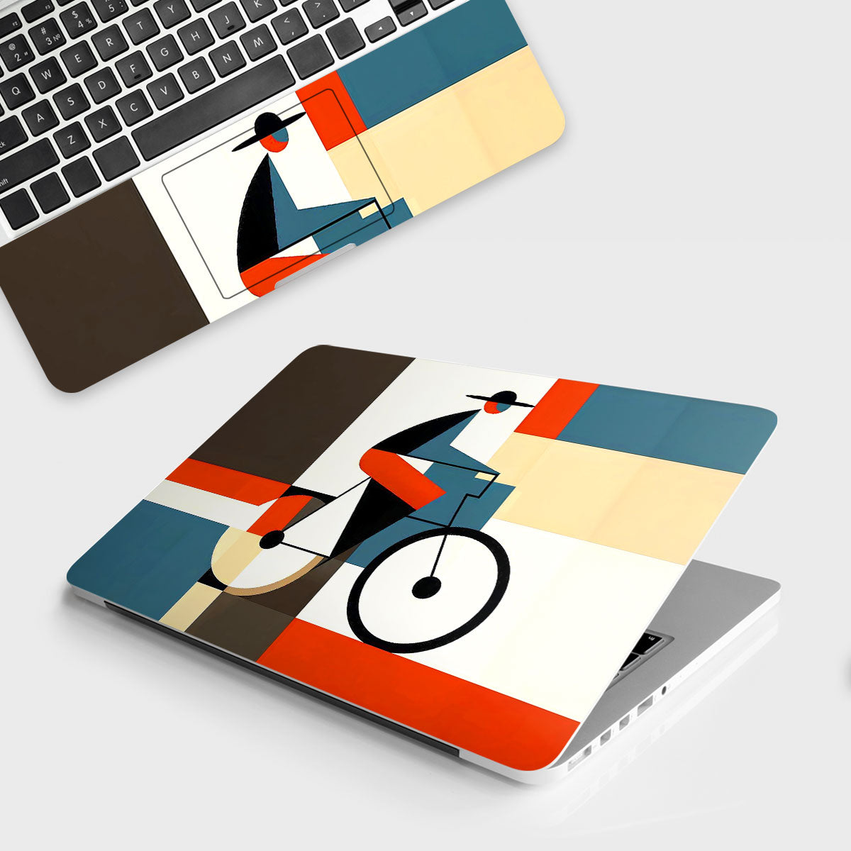 Bauhaus Cyclist Laptop Skin