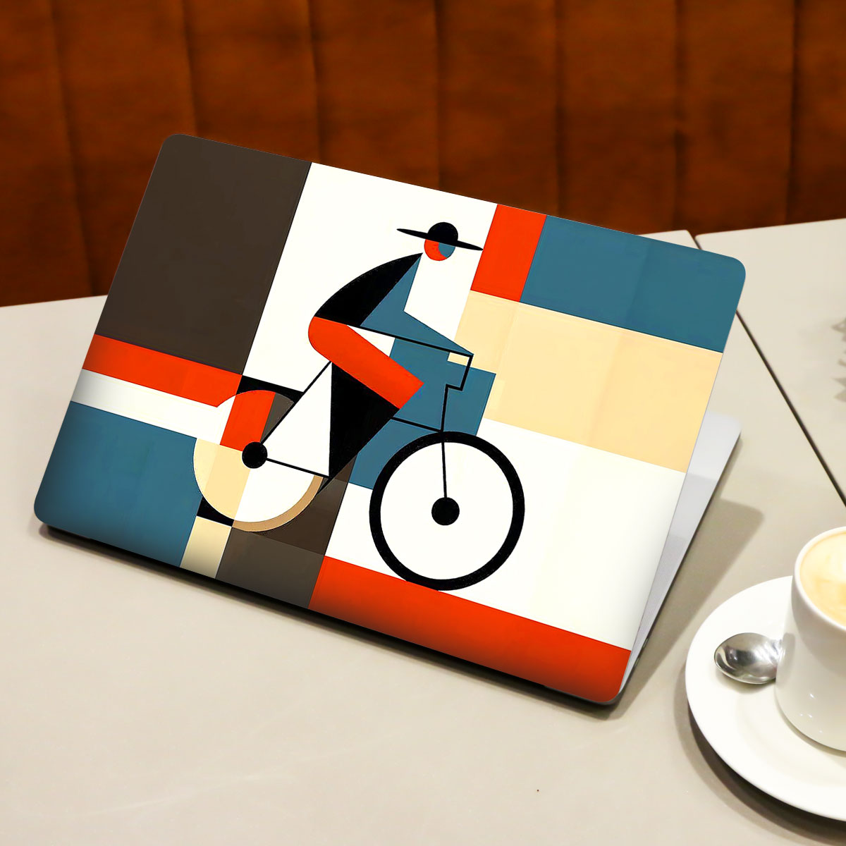 Bauhaus Cyclist Laptop Skin