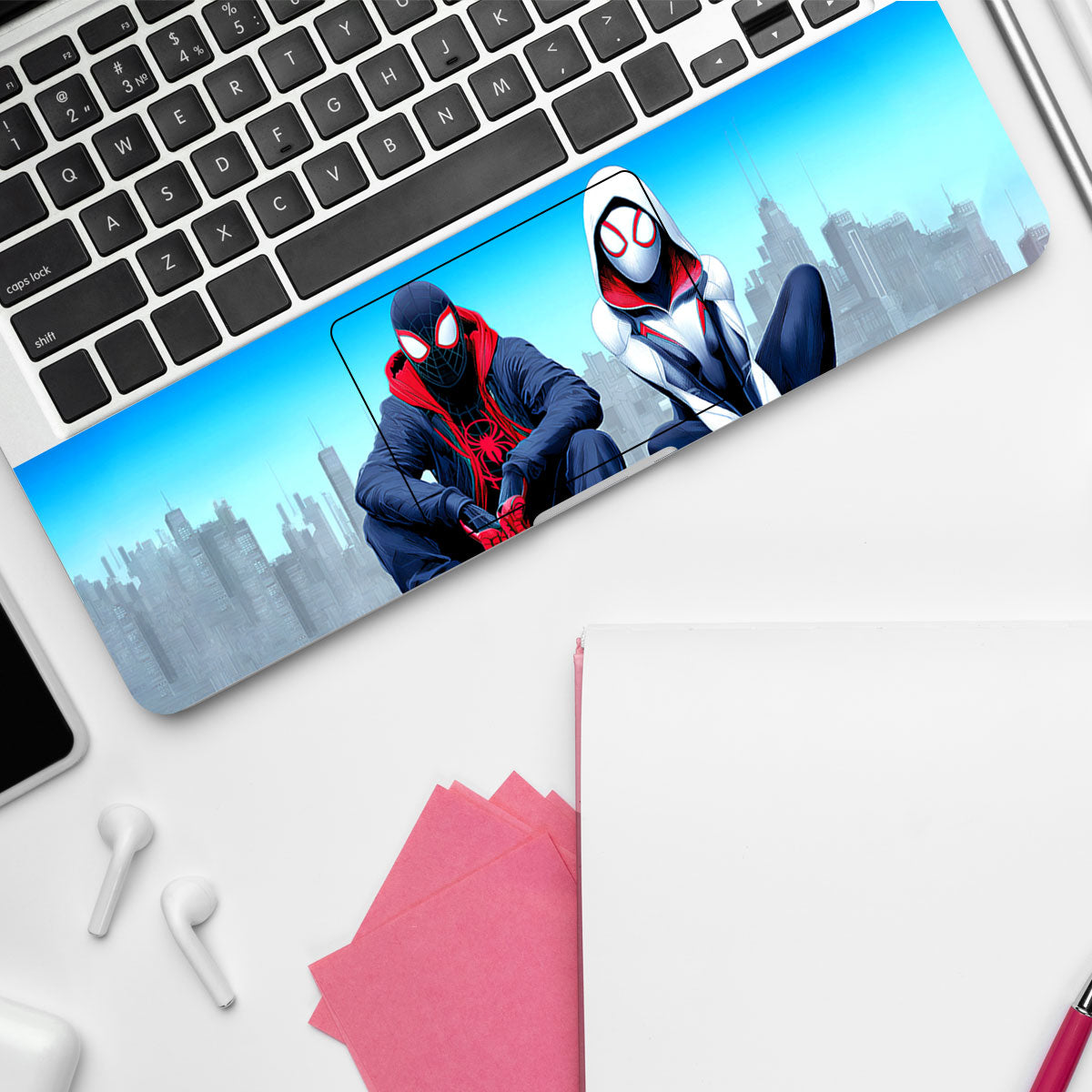Rooftop Spiderman Duo Movies Laptop Skin