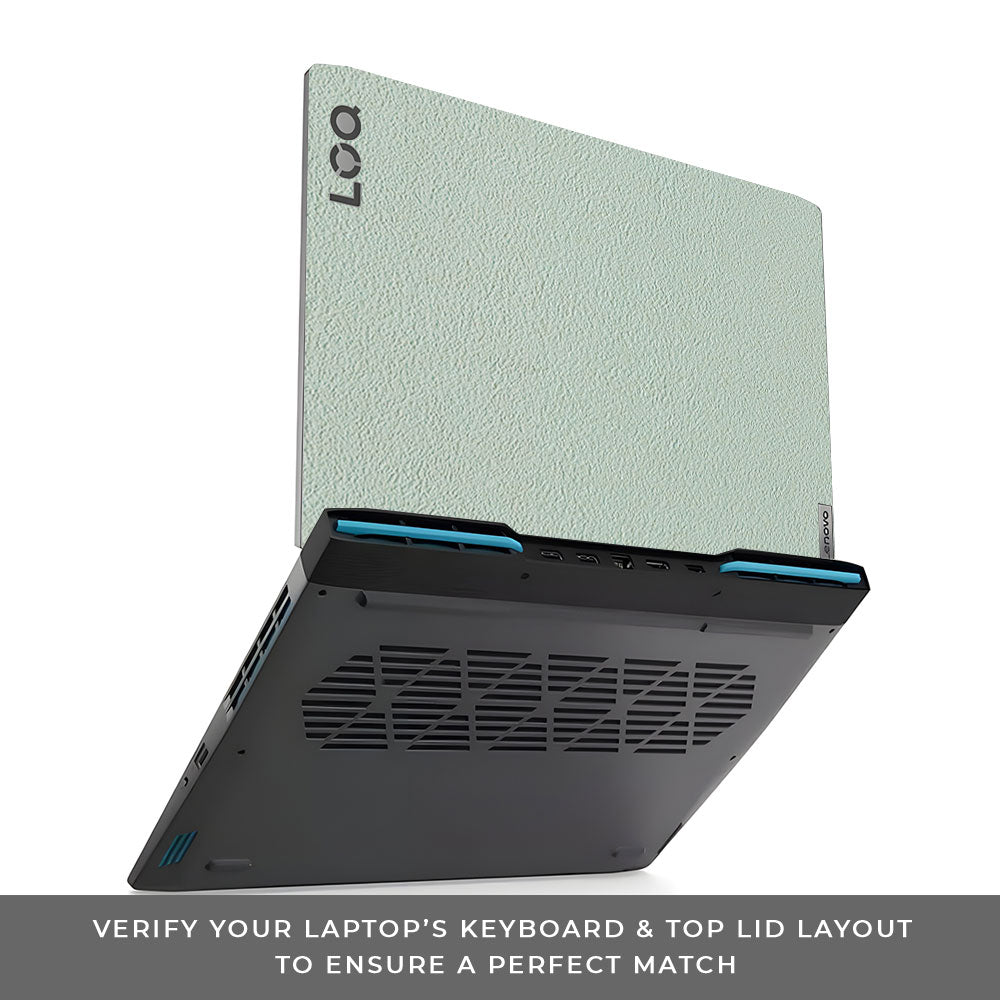 Textured Aqua Stone Lenovo LOQ 2023 15IRH8, 15APH8 Laptop Skin
