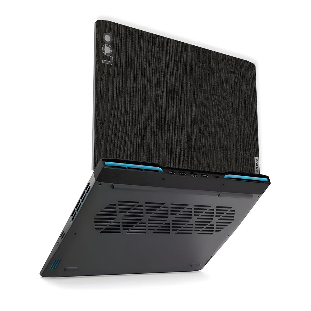 Textured Black Wood Lenovo LOQ 2023 15IRH8, 15APH8 Laptop Skin