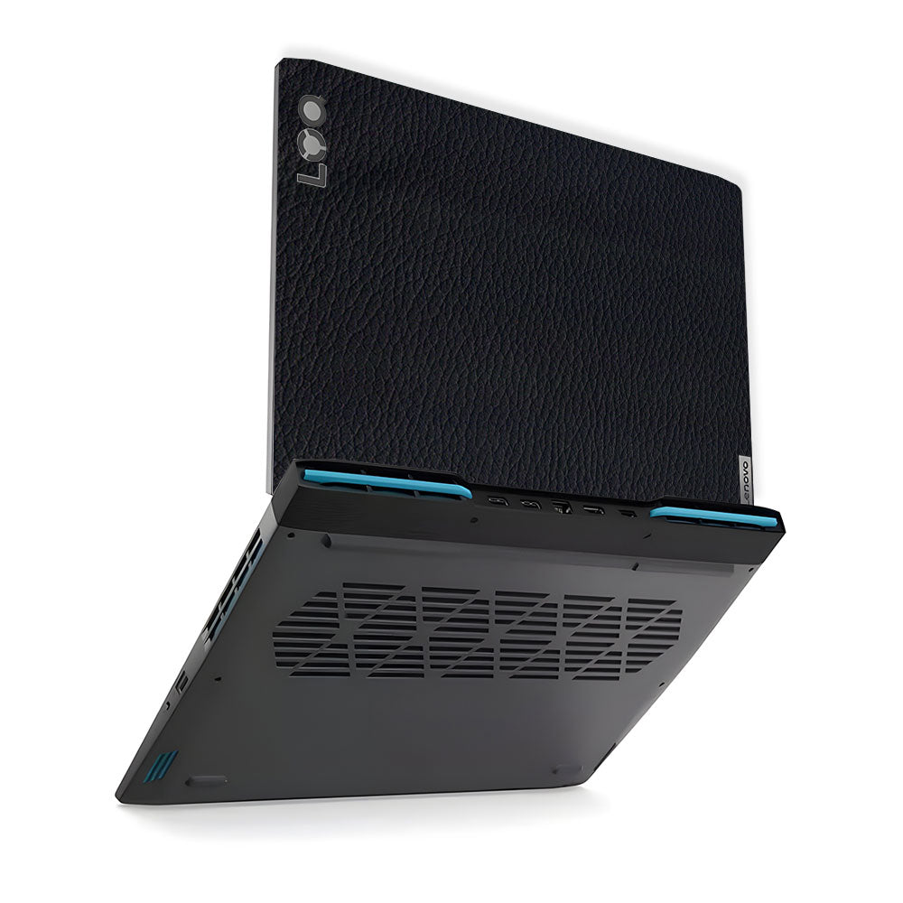 Textured Black Leather Lenovo LOQ 2023 15IRH8, 15APH8 Laptop Skin