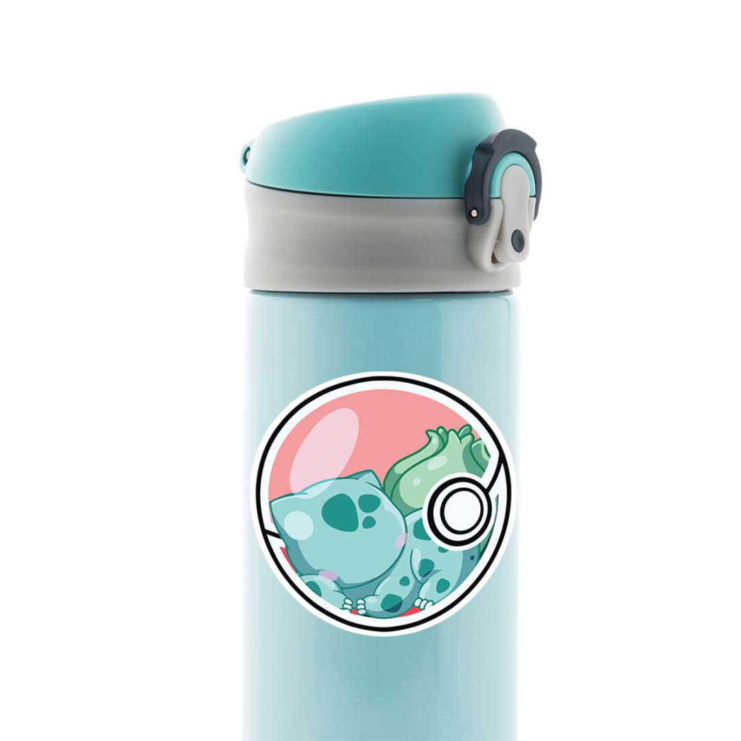 Bulbasaur in Nature Ball Anime Stickers