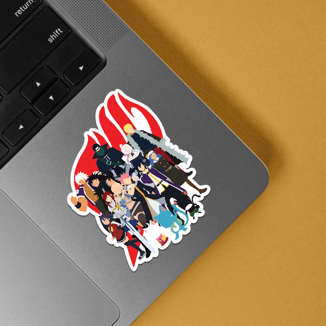 Fairy Tail Guild Silhouette Anime Stickers