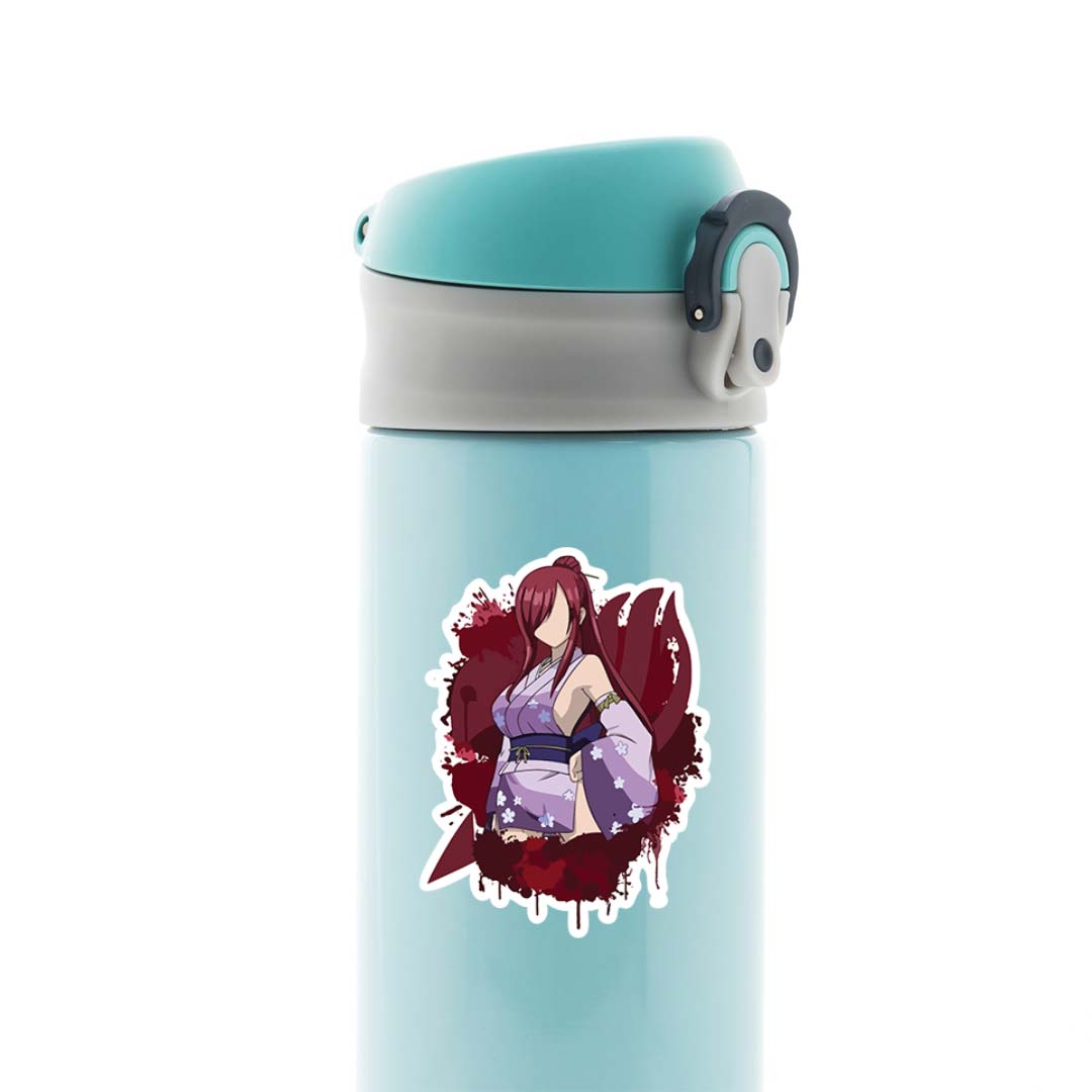 Erza Scarlet in Yukata Anime Stickers