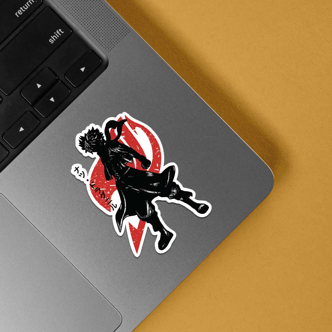 Natsu Dragneel Silhouette Anime Stickers
