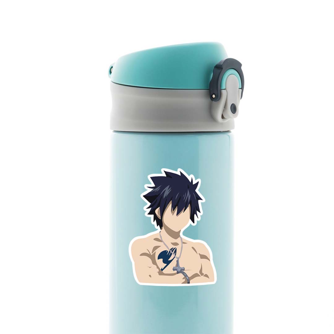 Minimalist Gray Fullbuster Anime Stickers