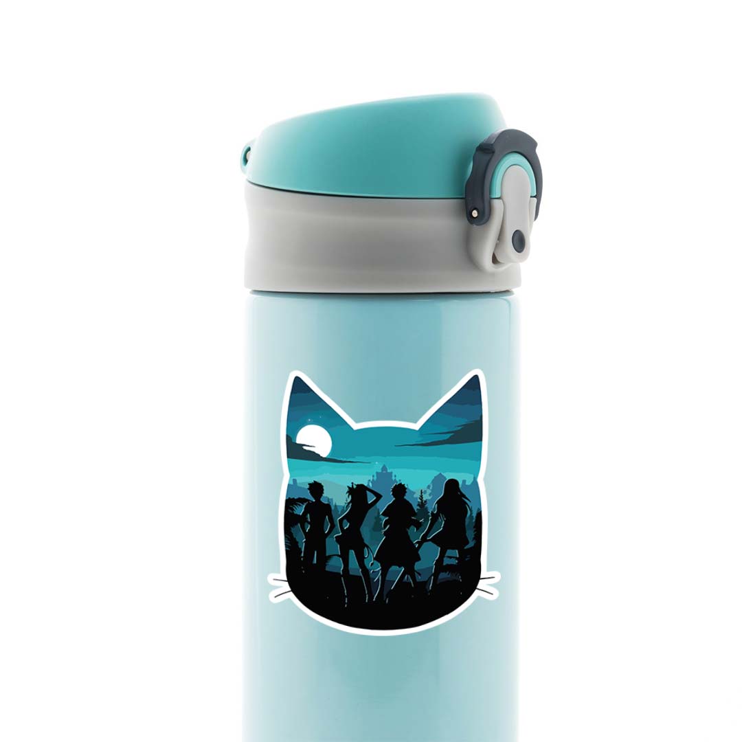 Fairy Tail Happy Silhouette Anime Stickers