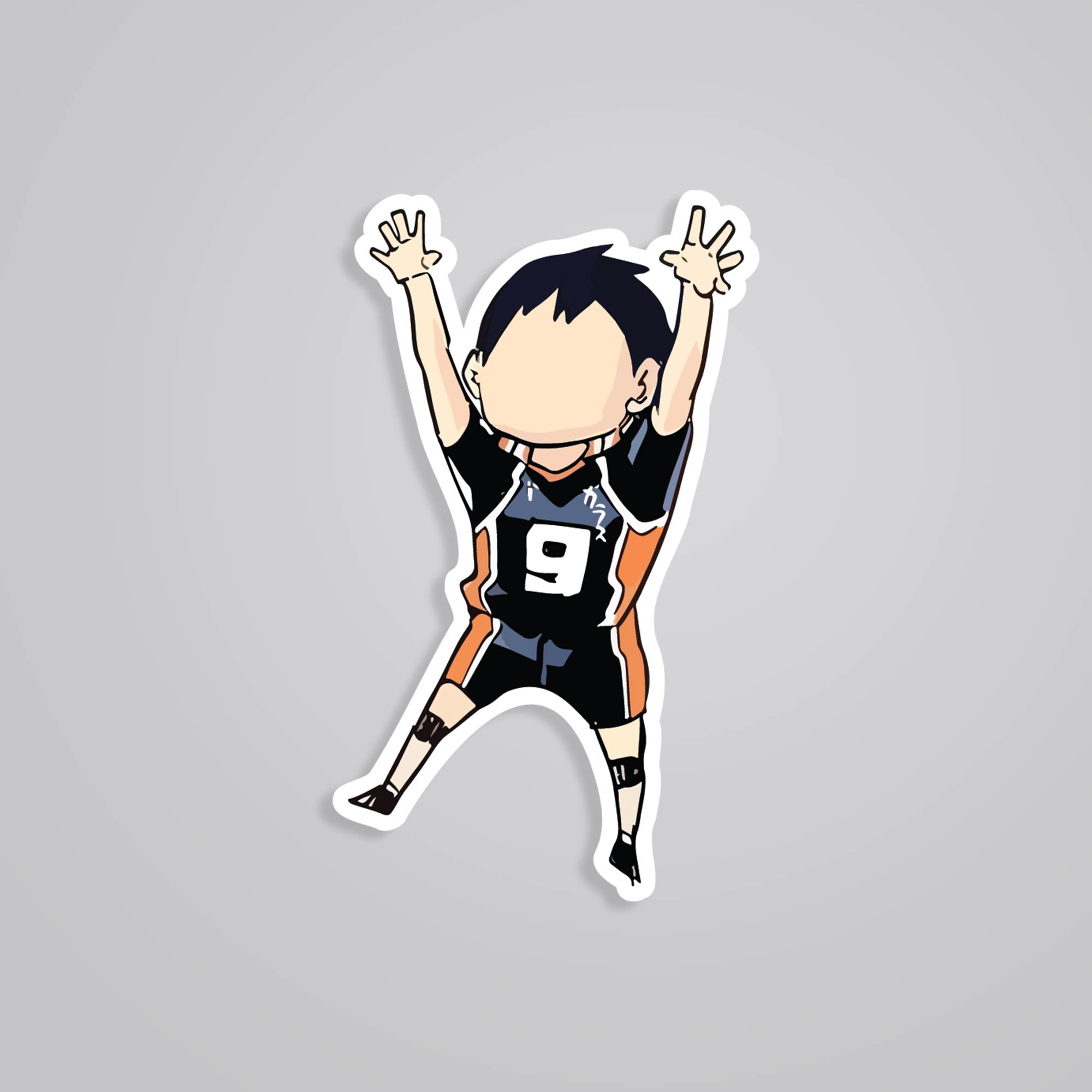 Fomo Store Stickers Anime Chibi Kageyama Jumping