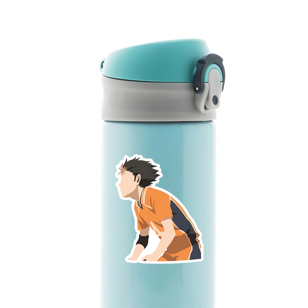 Nishinoya Yu Defense Stance Anime Stickers