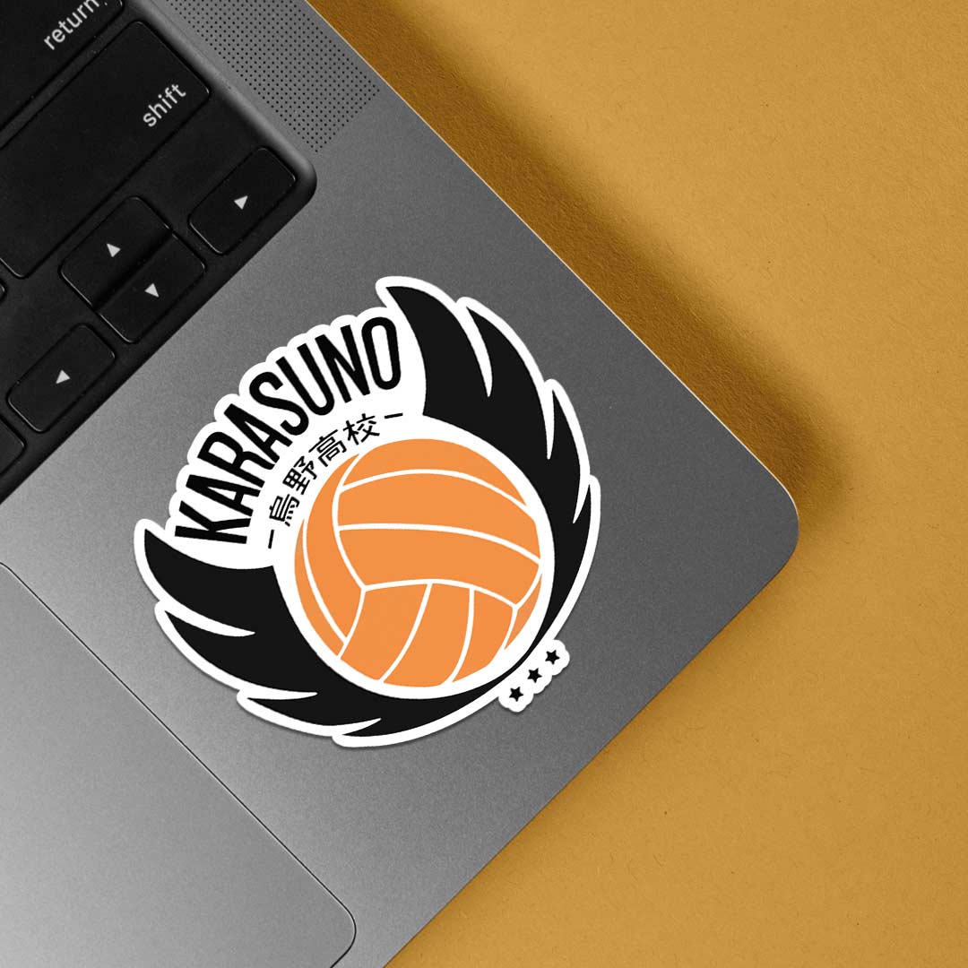 Karasuno Volleyball Team Crest Anime Stickers