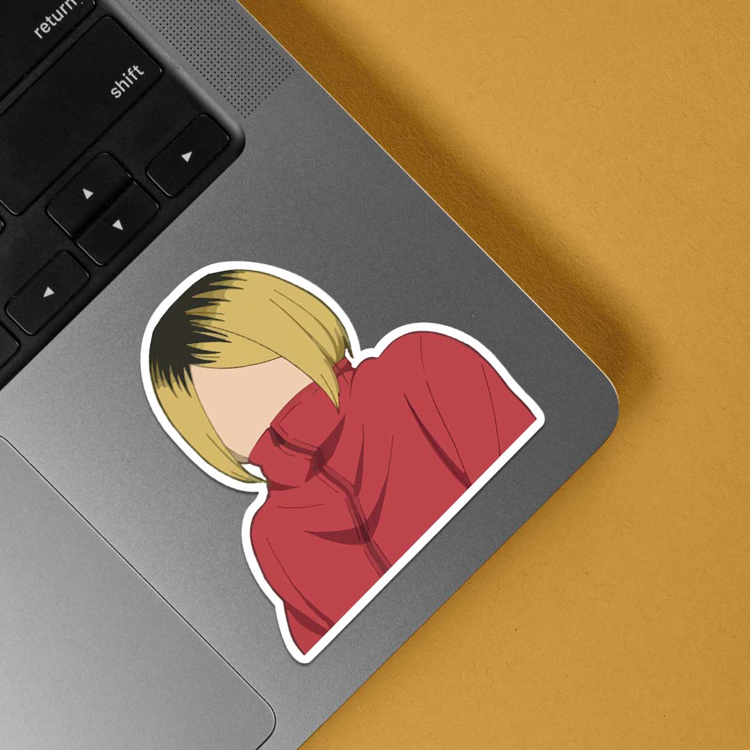 Kenma Kozume in Red Jacket Anime Stickers
