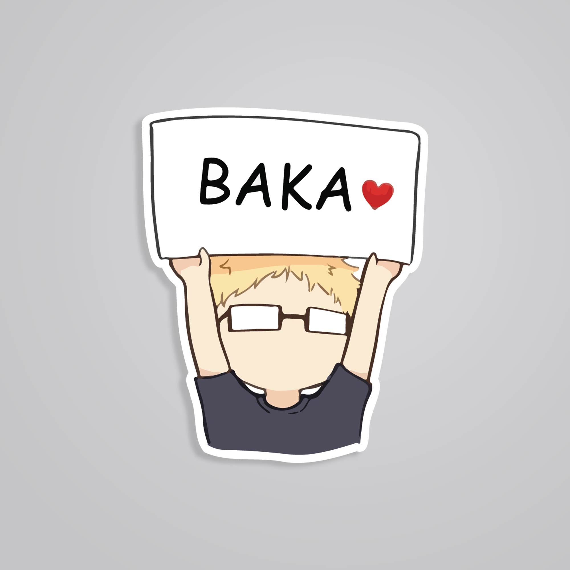 Fomo Store Stickers Anime Tsukishima Baka