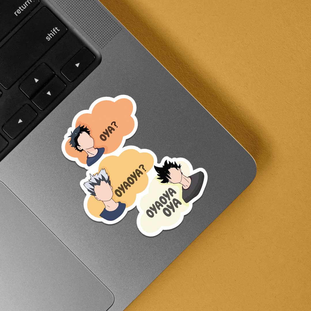 Oya? OyaOya? OyaOya Oya Anime Stickers