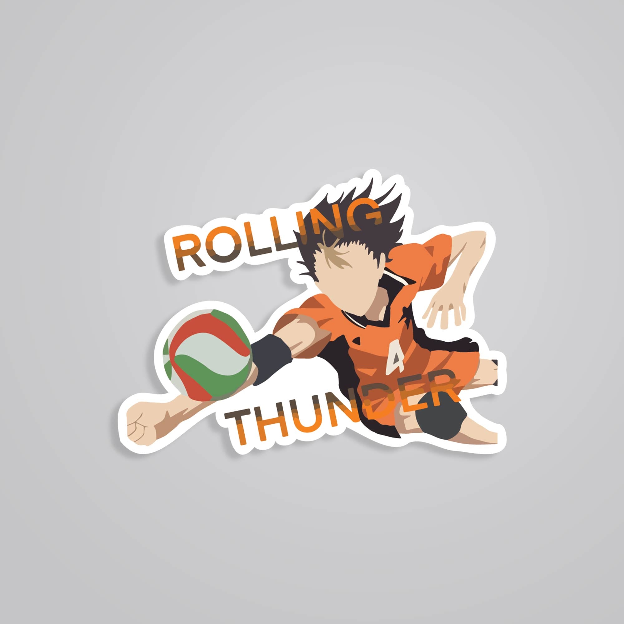 Fomo Store Stickers Anime Nishinoya Rolling Thunder