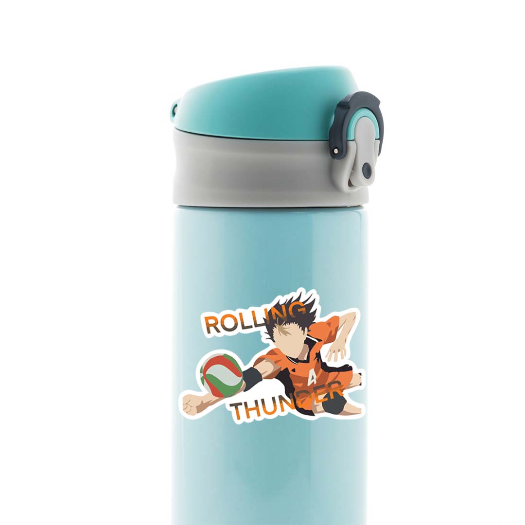 Nishinoya Rolling Thunder Anime Stickers