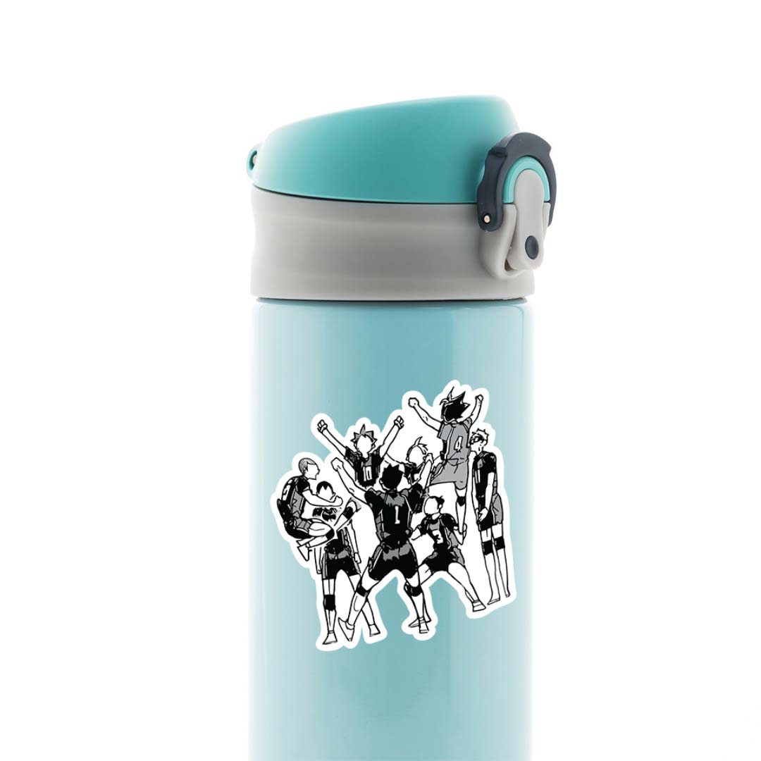 Karasuno Team Celebration Anime Stickers