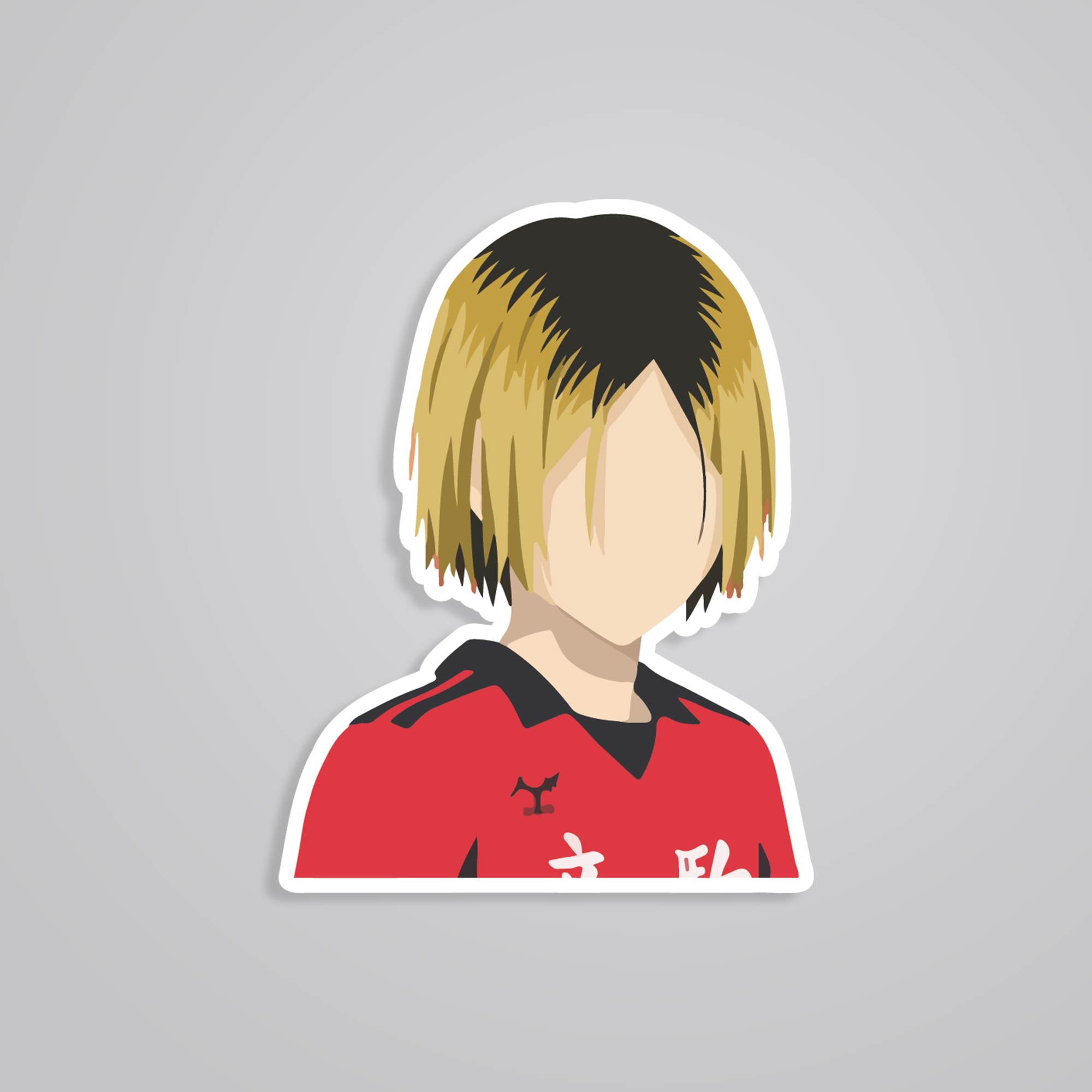 Fomo Store Stickers Anime Kenma in Nekoma Red