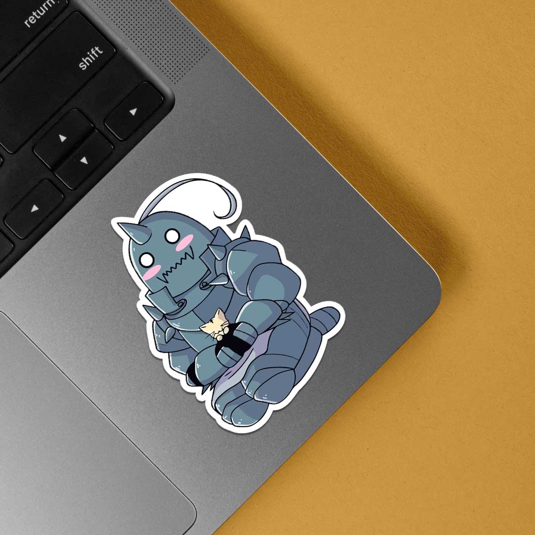 Chibi Alphonse with Cat Anime Stickers
