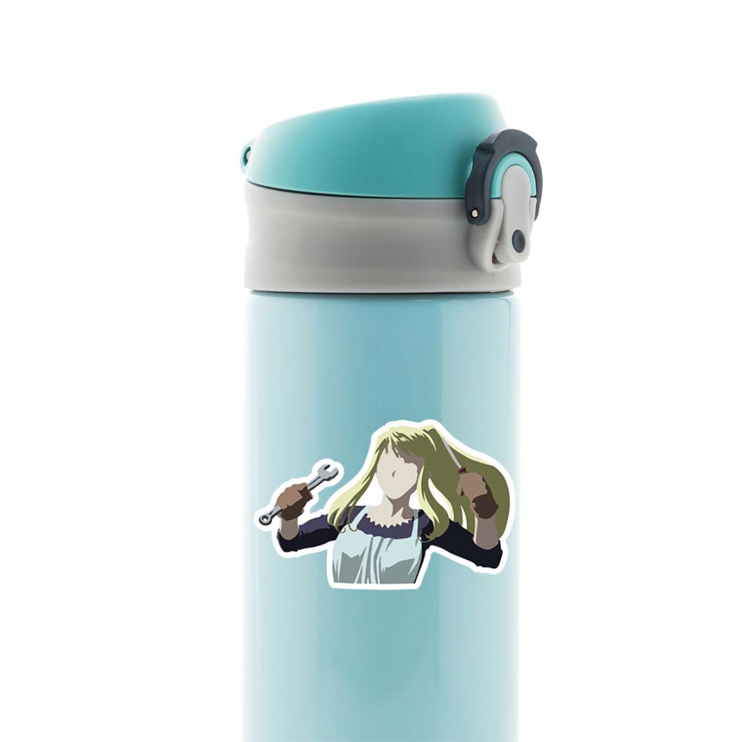 Winry Rockbell Minimalist Anime Stickers