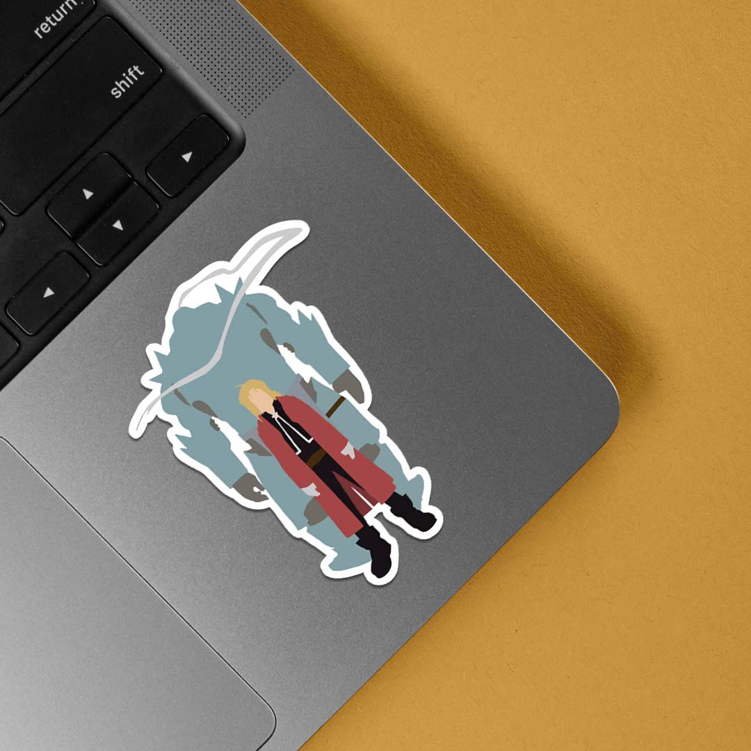 Edward & Al Minimalist Anime Stickers