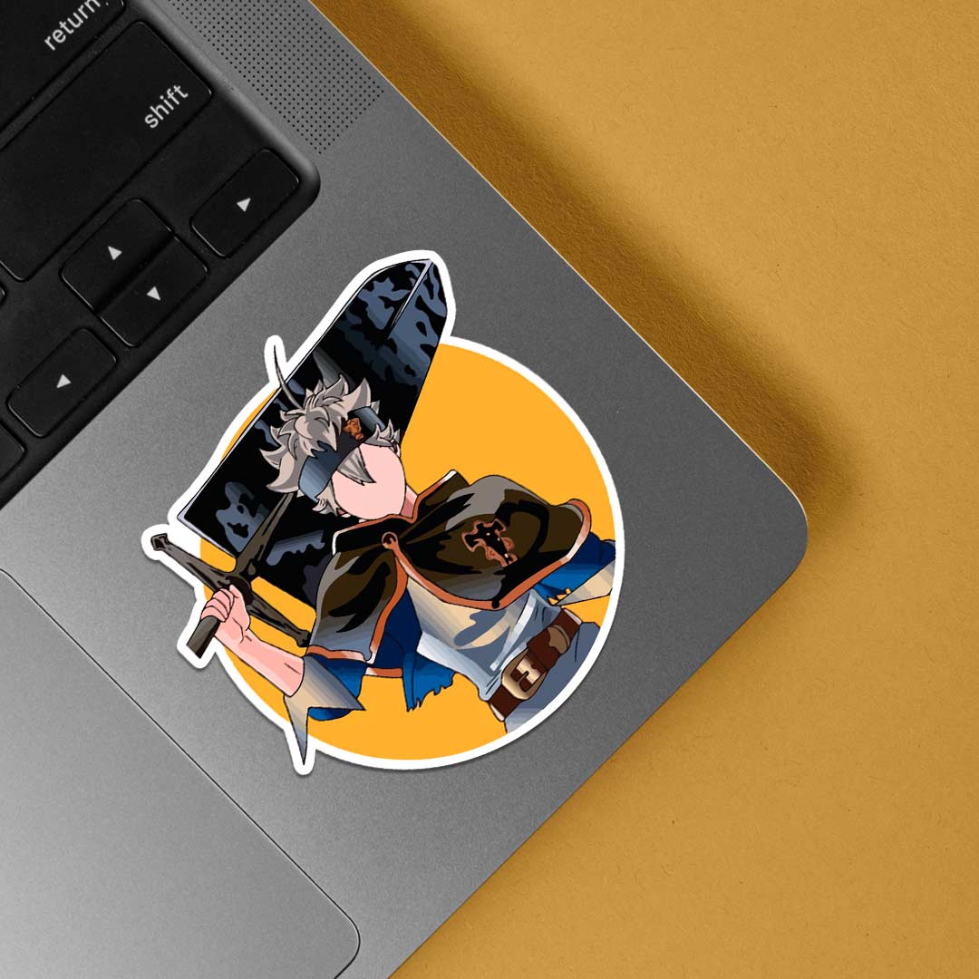 Asta wielding his sword Anime Stickers