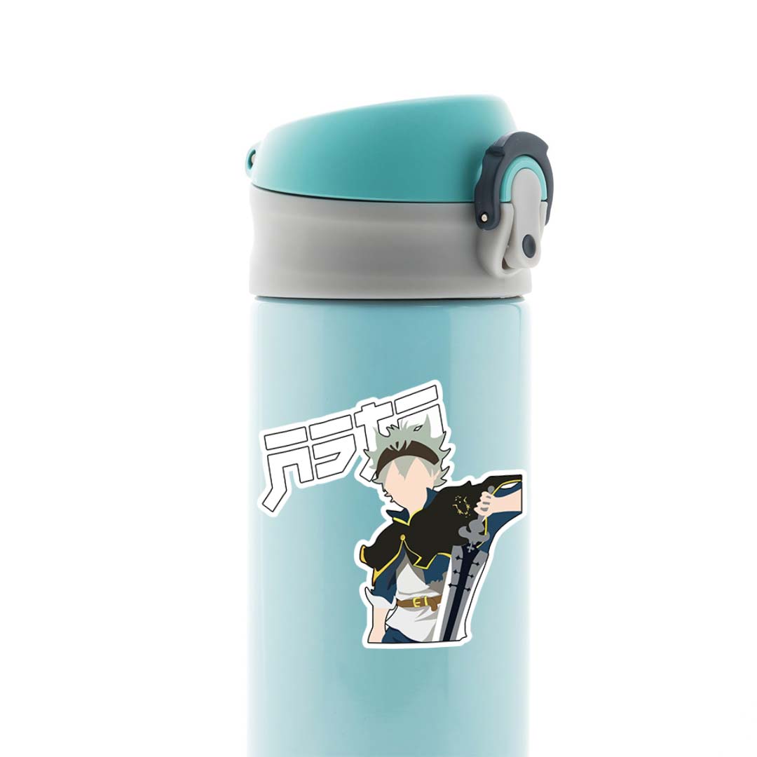 Asta Minimalist with Sword Anime Stickers