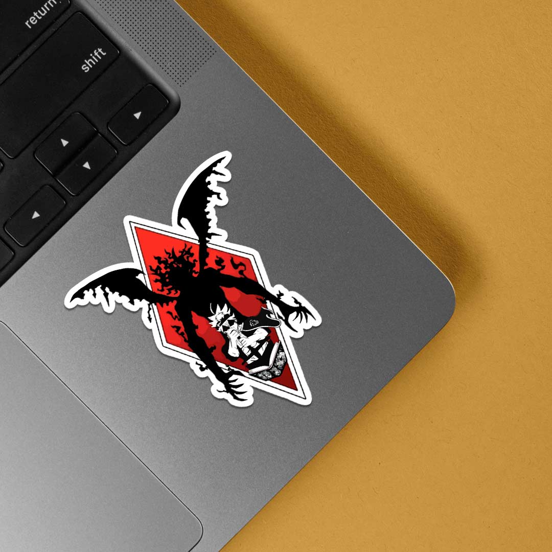 Asta with his devil shadow Anime Stickers