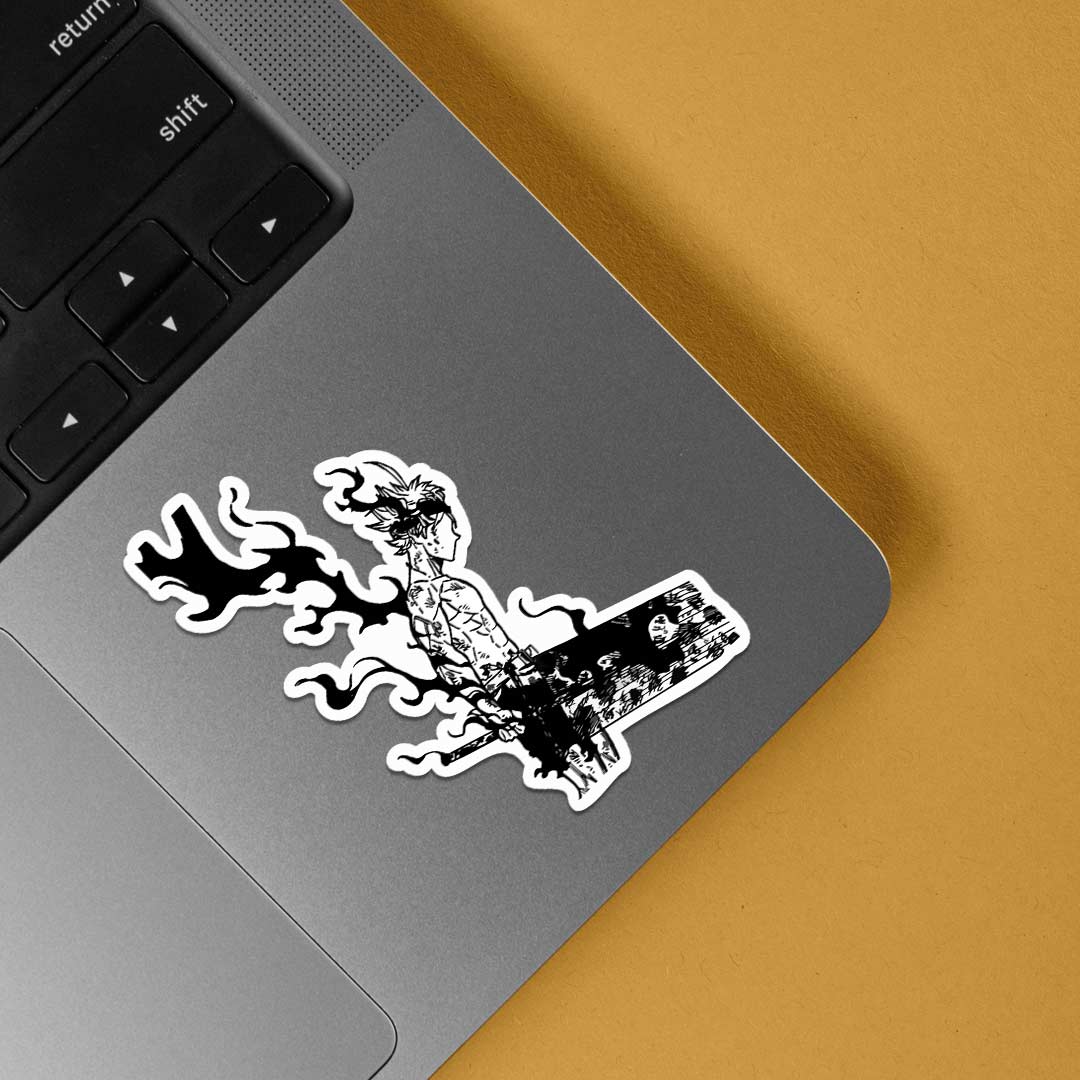 Asta with anti-magic aura Anime Stickers