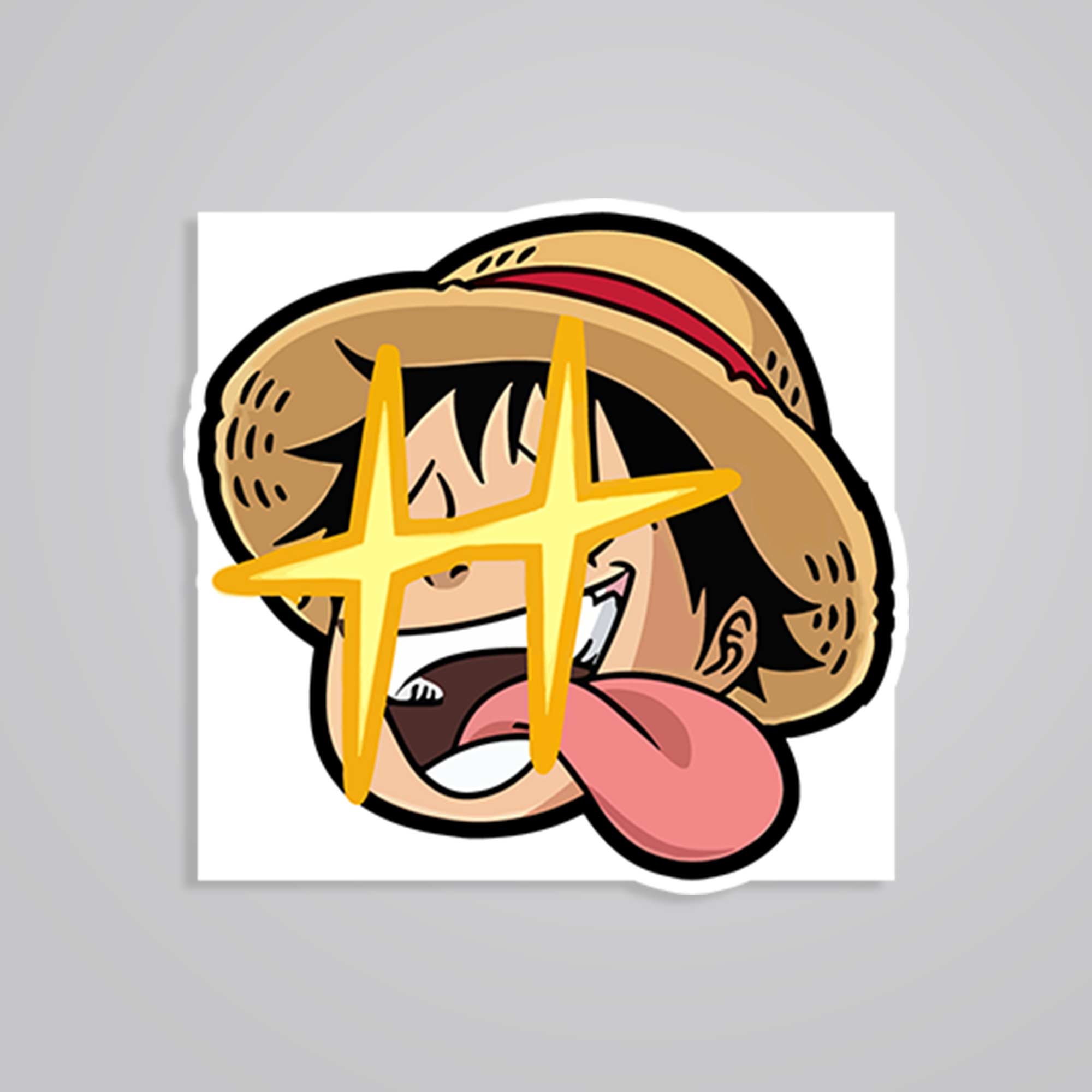 Fomo Store Stickers Anime Luffy So Excited