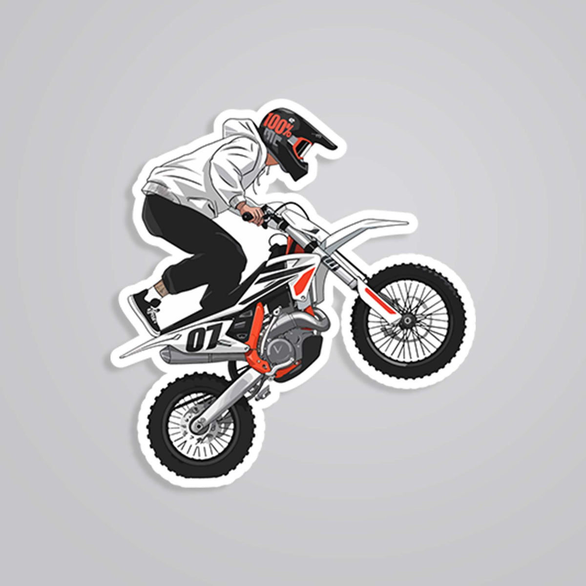 Off-Road Bike Stunt Cars & Bikes Stickers