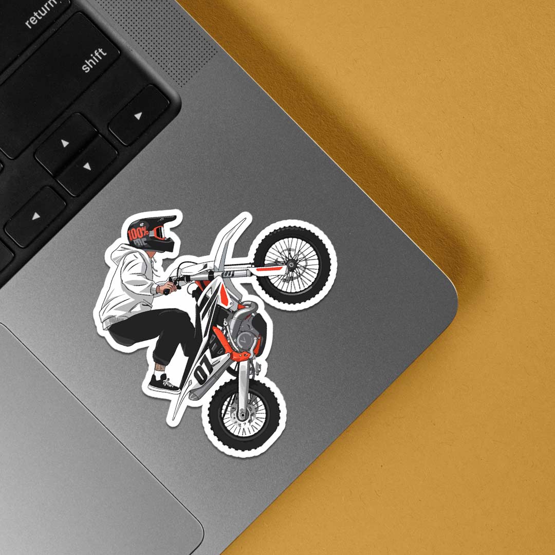 Off-Road Bike Stunt Cars & Bikes Stickers