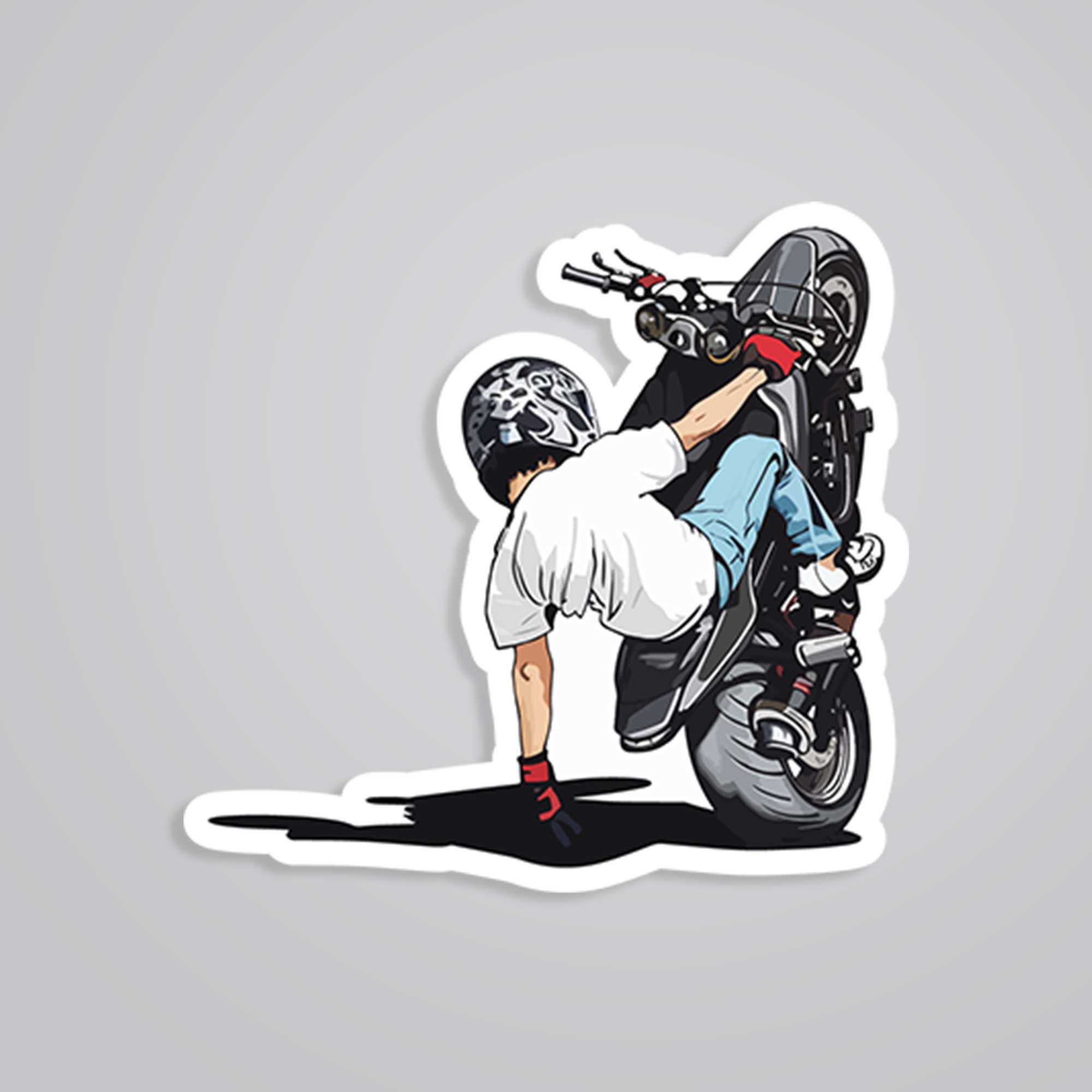 Fomo Store Stickers Cars & Bikes Bike Stunt Action