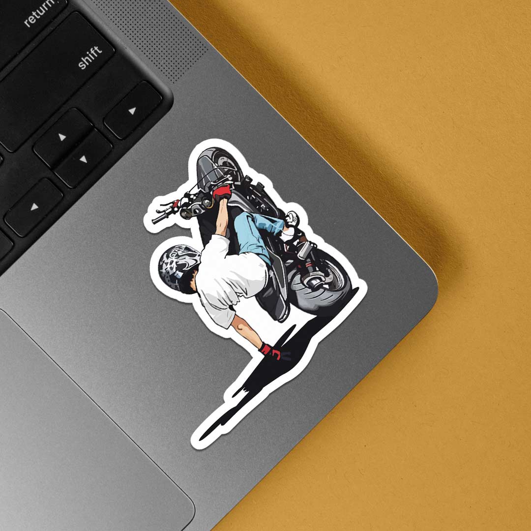 Bike Stunt Action Cars & Bikes Stickers