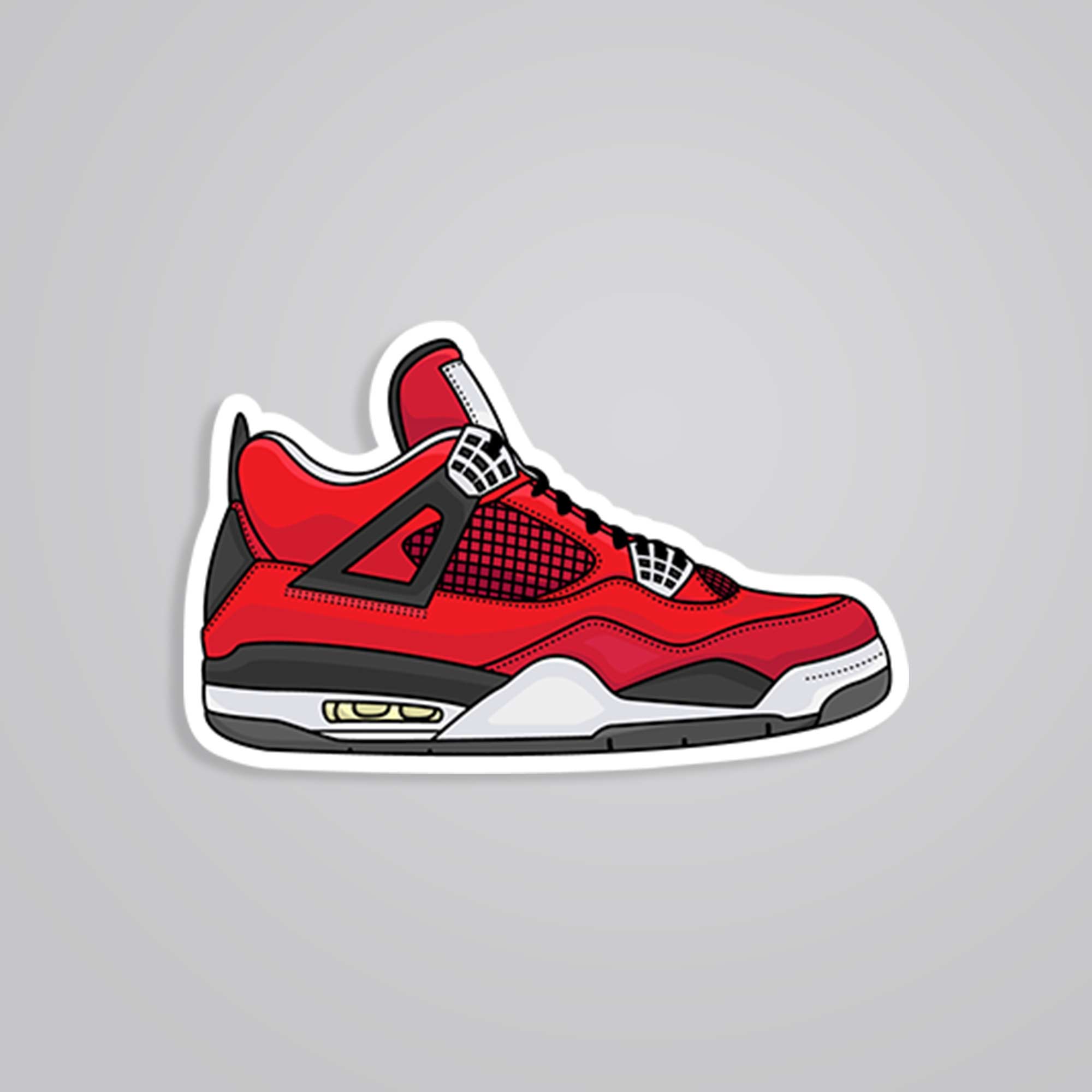 Red Sneaker Casual Stickers