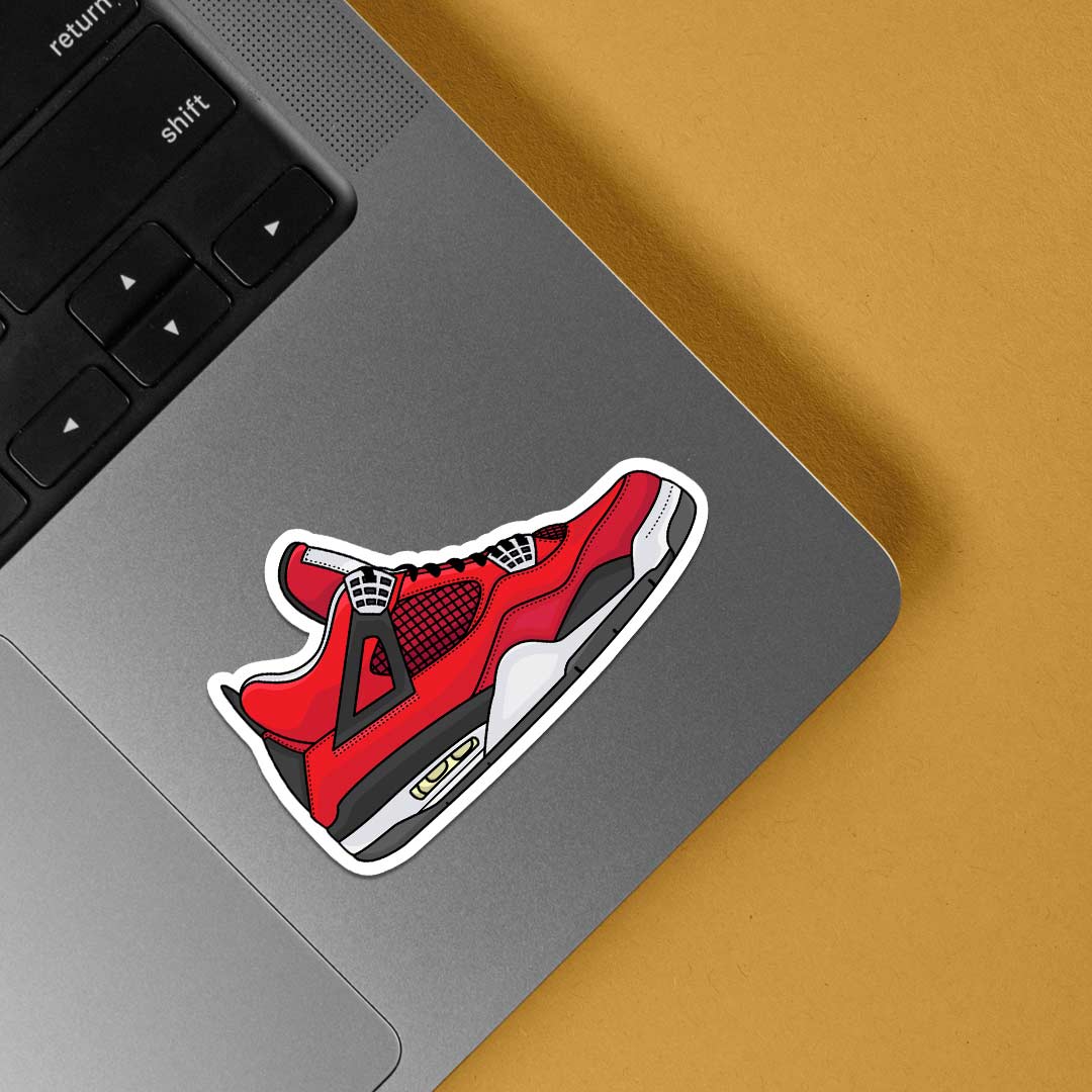 Red Sneaker Casual Stickers
