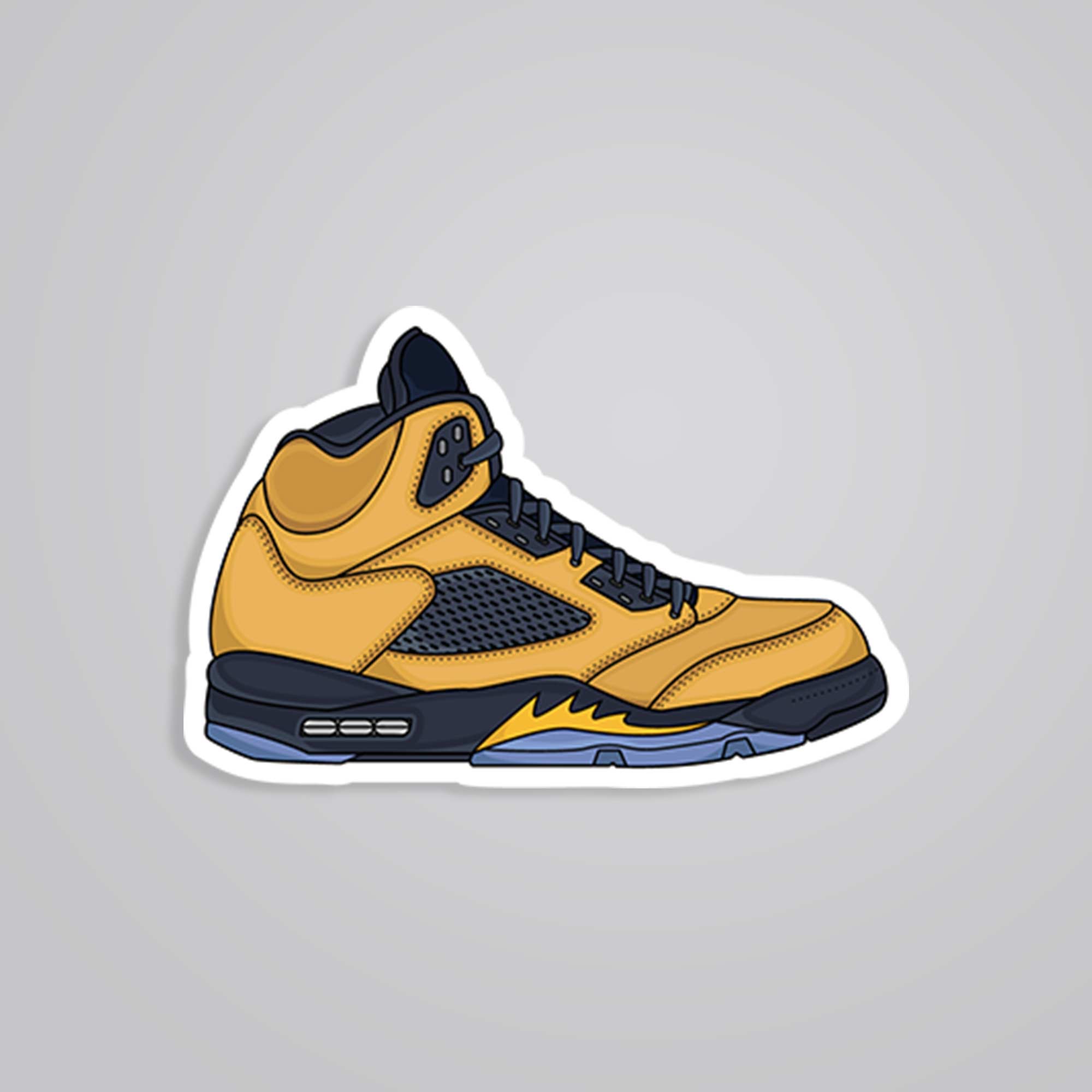 Yellow Sneaker Casual Stickers