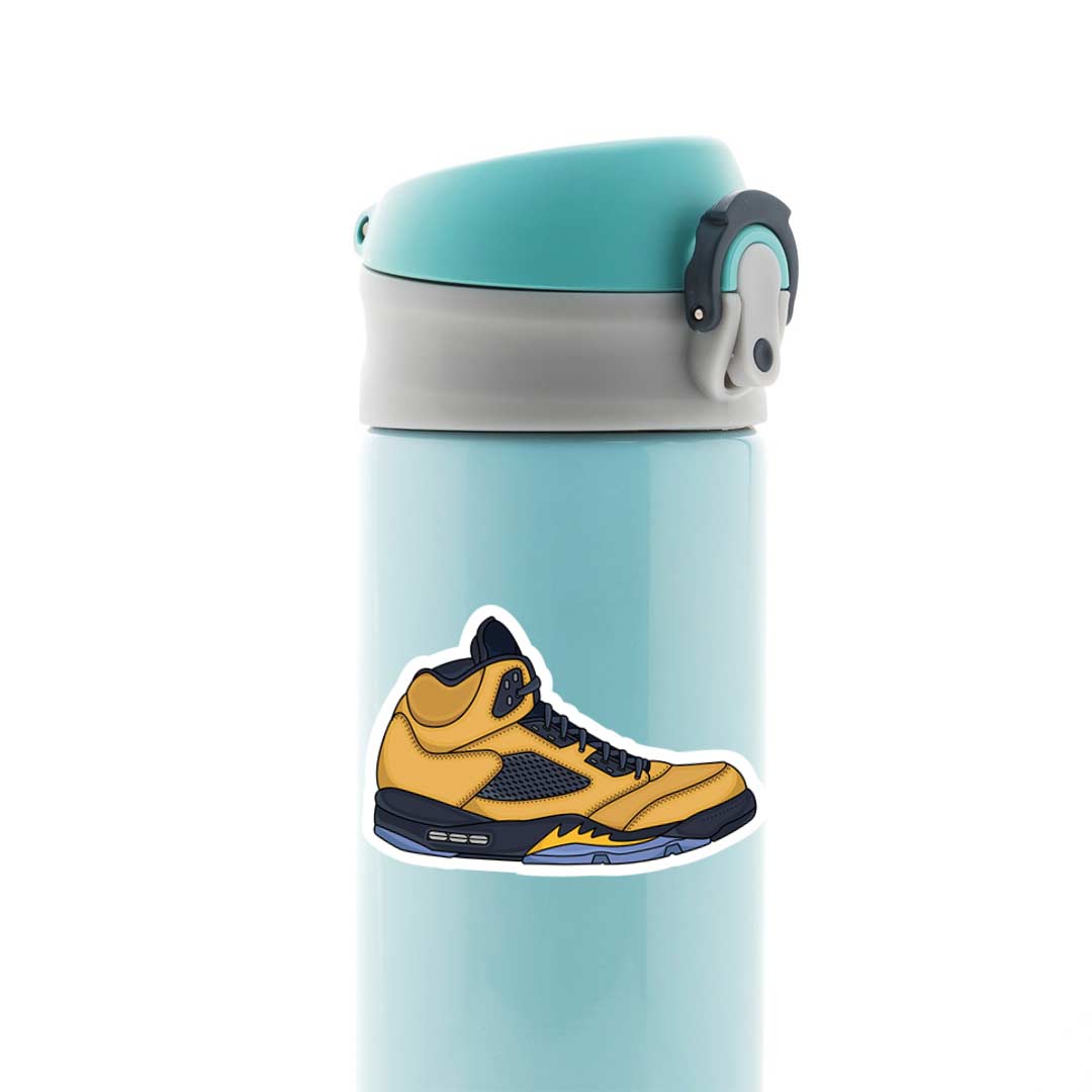 Yellow Sneaker Casual Stickers