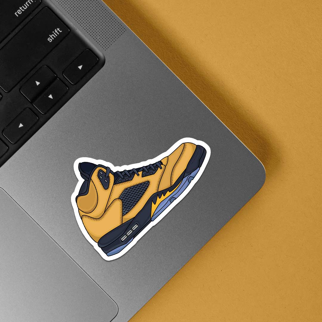 Yellow Sneaker Casual Stickers