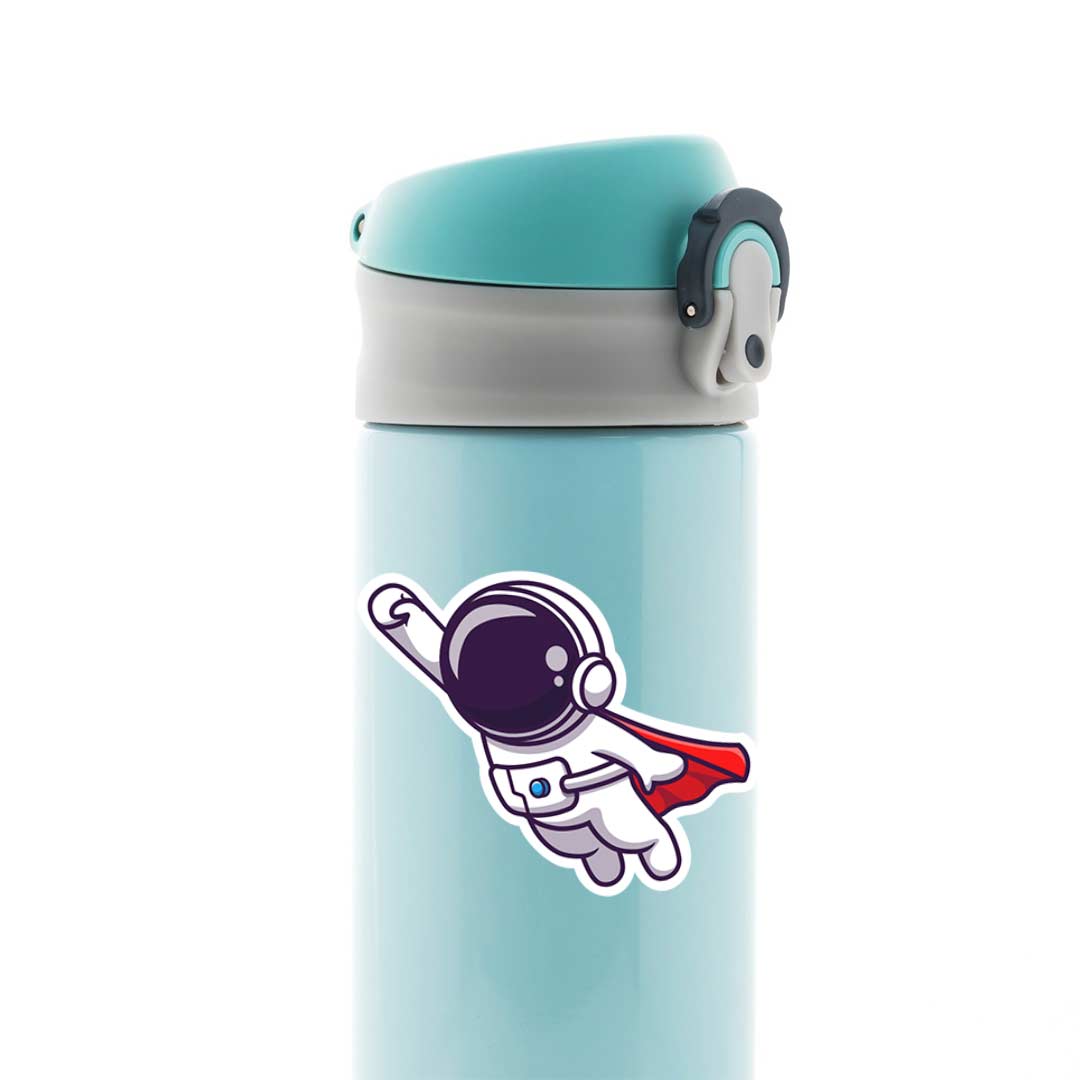 Superhero Astronaut Casual Stickers