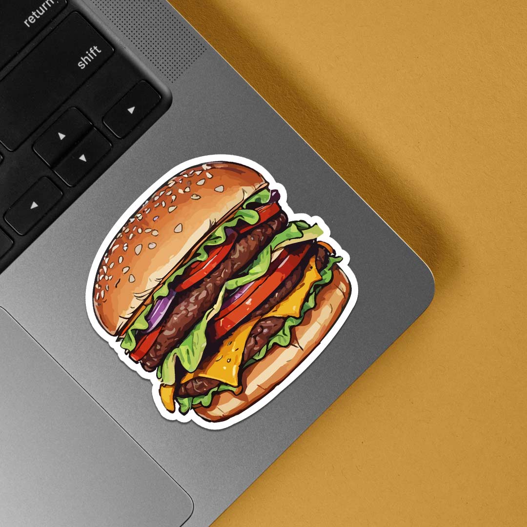 Yummy Burger Casual Stickers