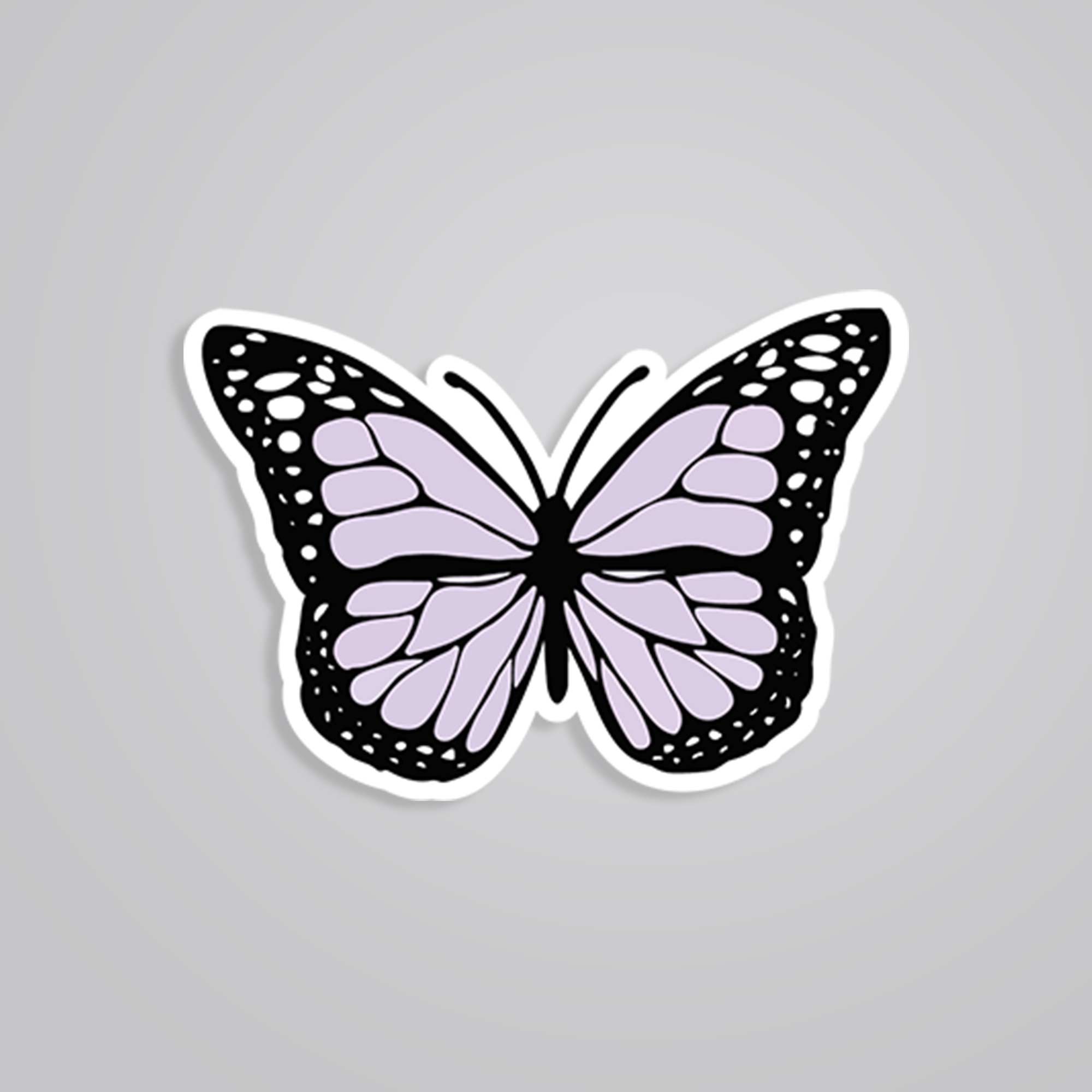 Purple Butterfly Casual Stickers