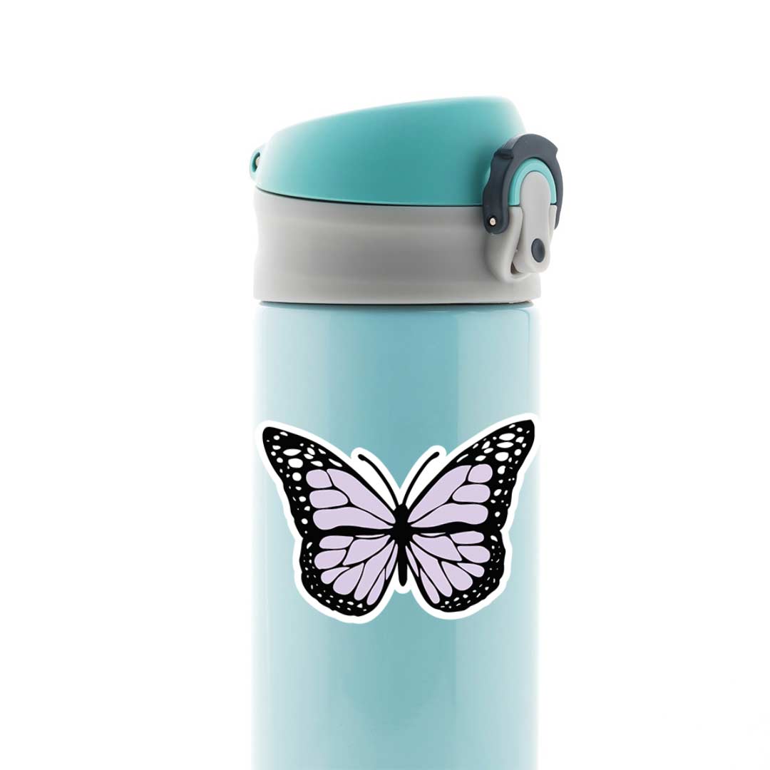 Purple Butterfly Casual Stickers