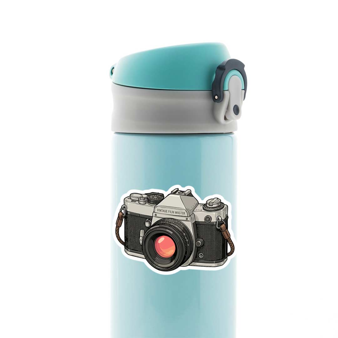 Vintage Camera Illustration Casual Stickers