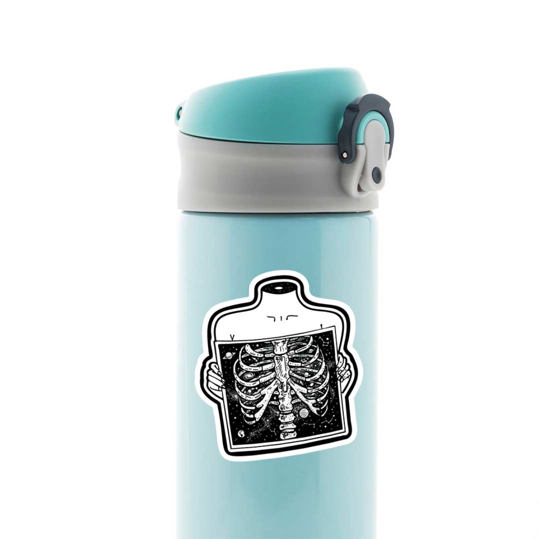 Cosmic Ribcage Art Casual Stickers