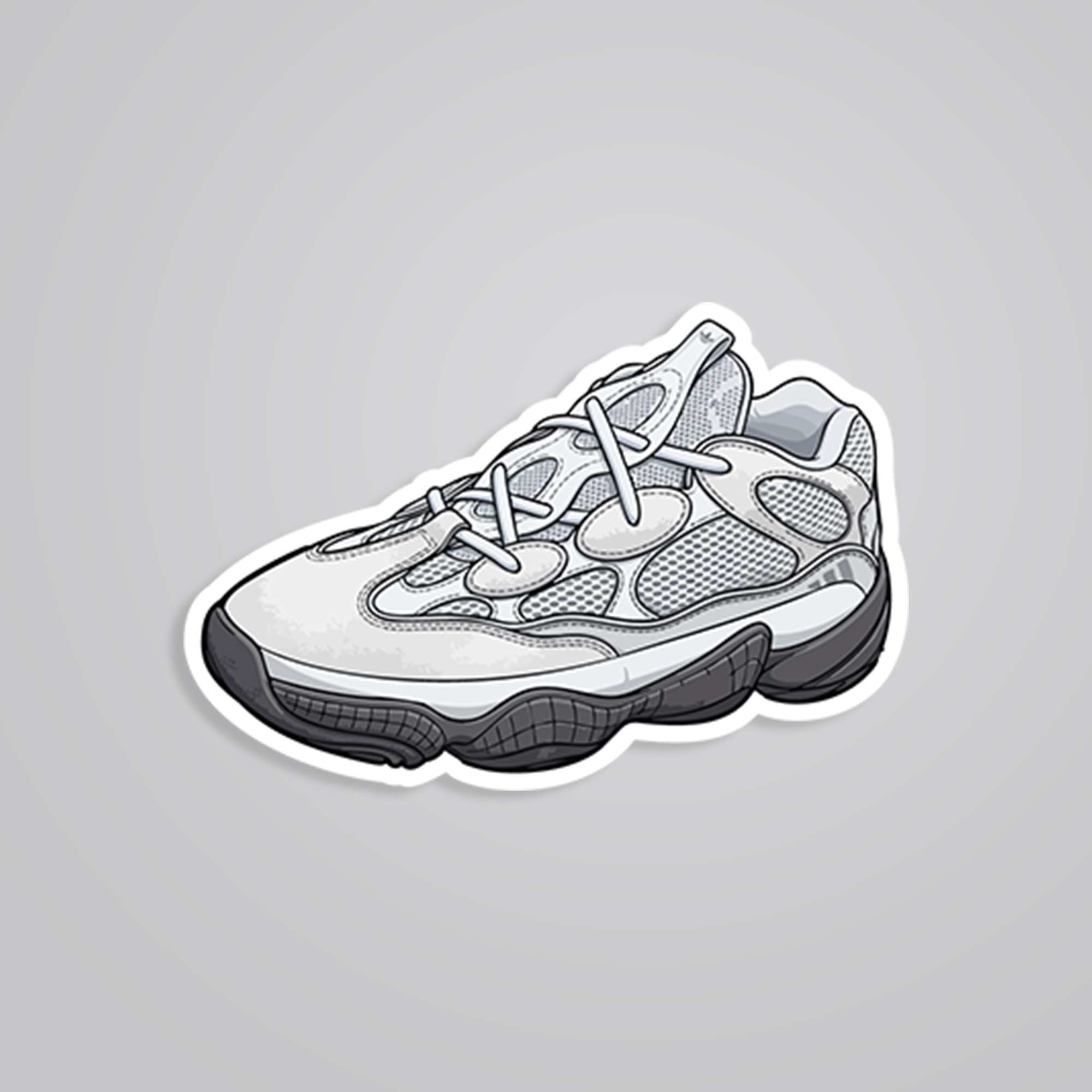 Classic White Sneaker Casual Stickers