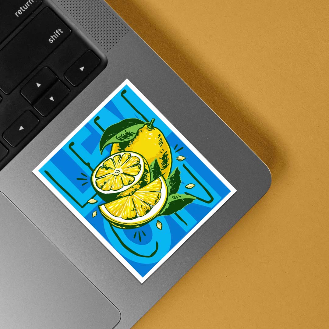 Fresh Lemon Zest Burst Casual Stickers
