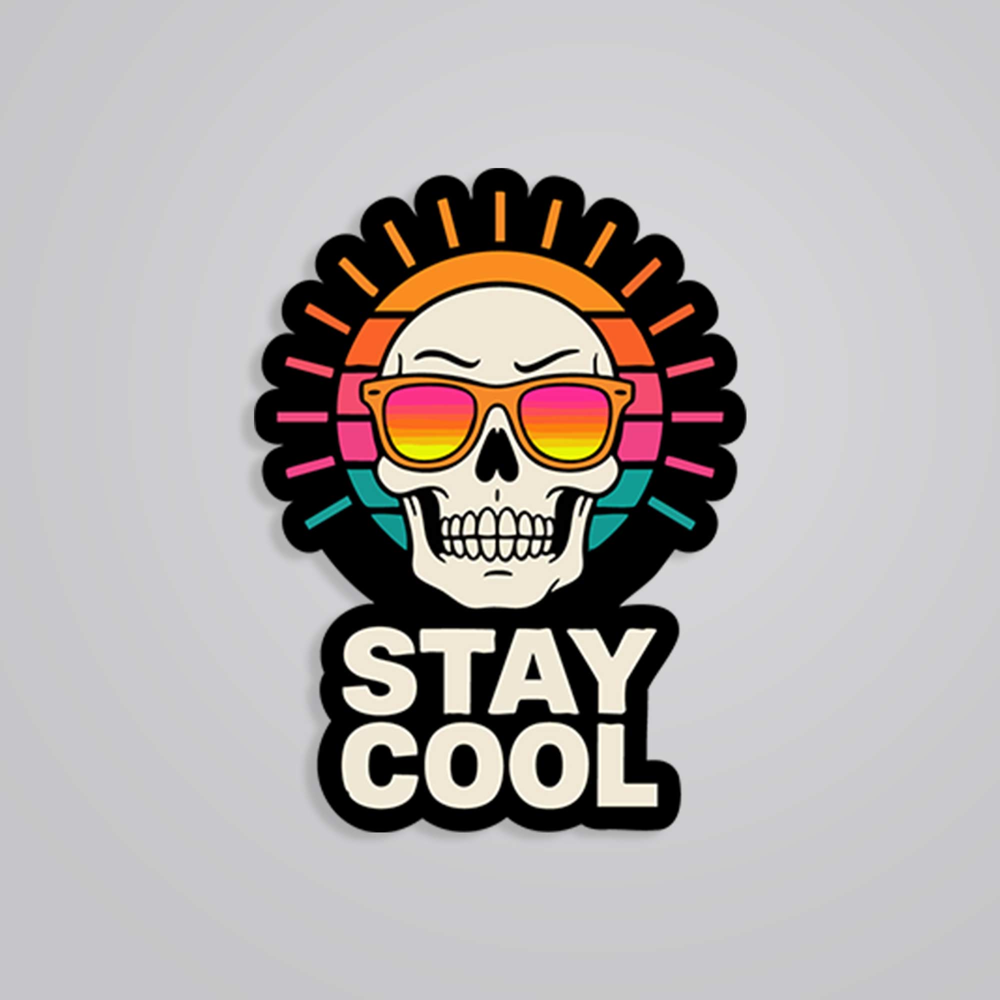 Stay Cool Casual Stickers